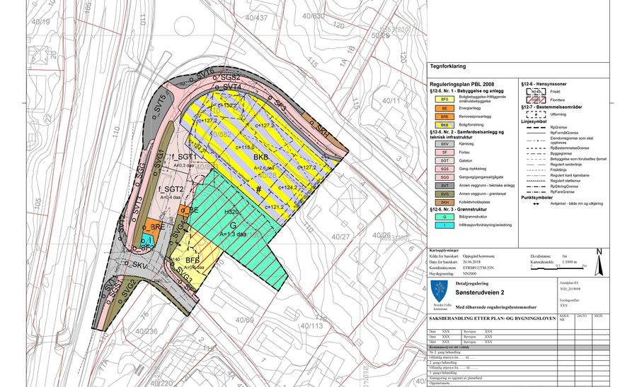 Plankart utarbeidet av Asplan Viak