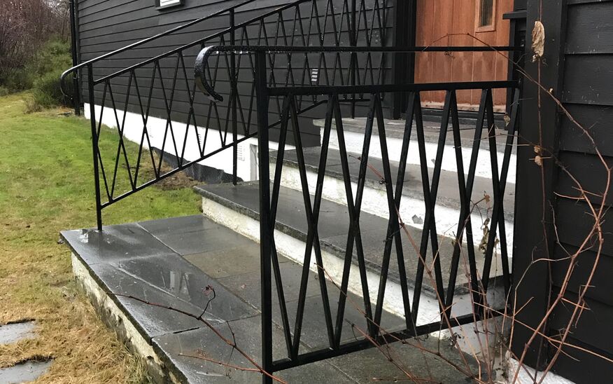 Inngangsparti før ombygging